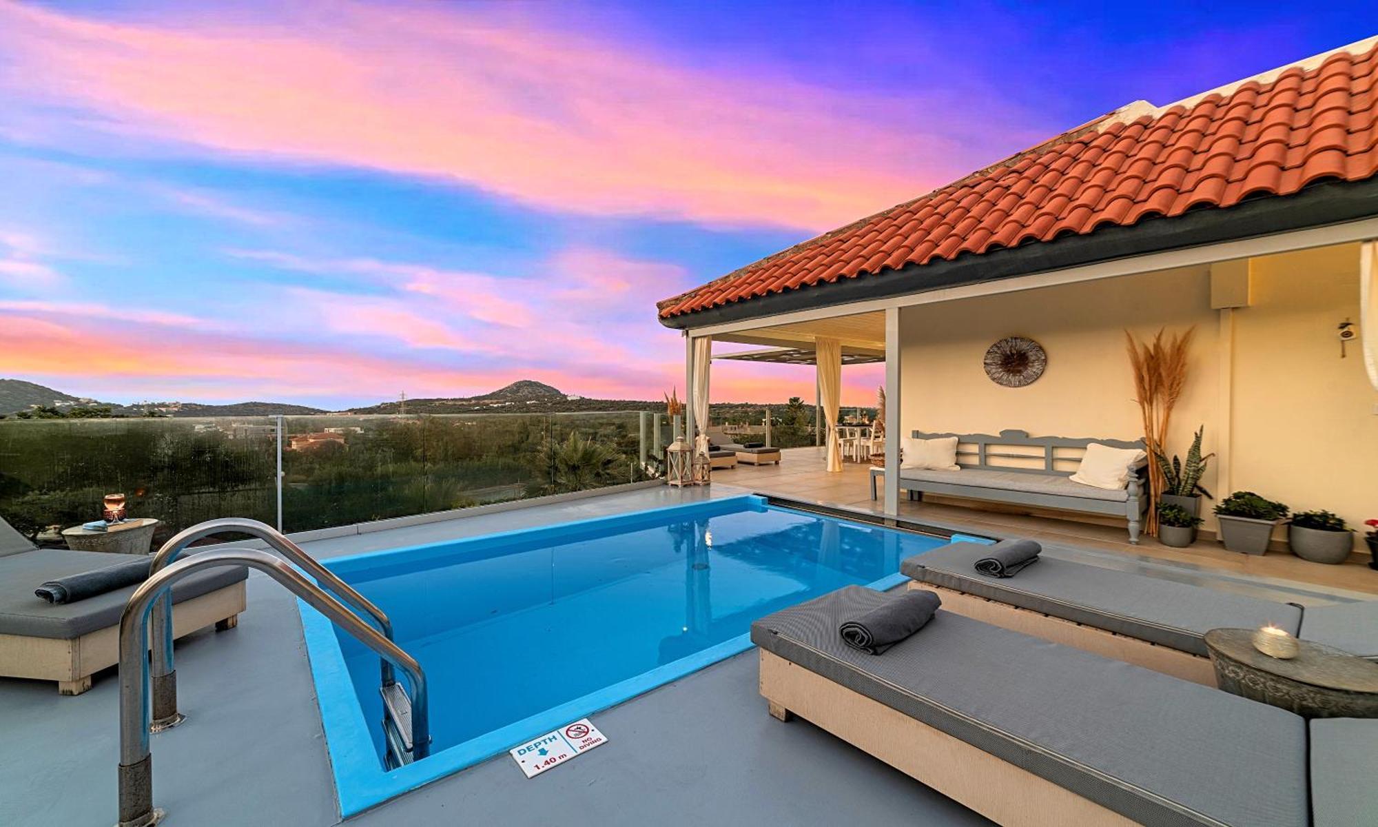 Olive Green Villa Heated Pool Agios Nikolaos Exterior foto